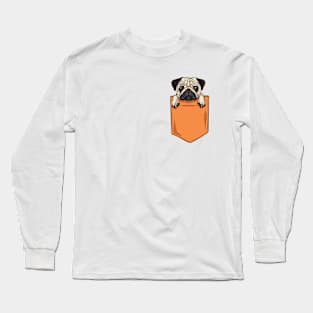 Pocket Pug Long Sleeve T-Shirt